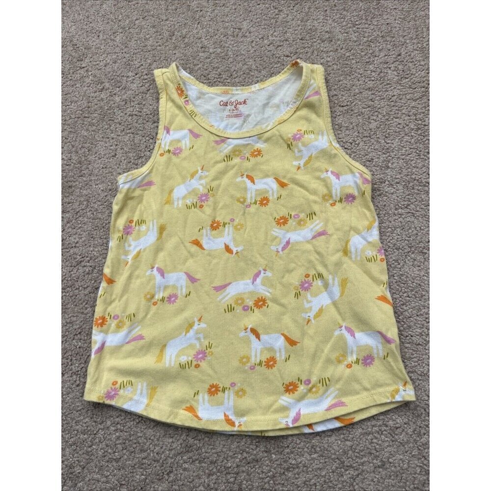 Cat & Jack Girls Unicorn Tank Top Size Small